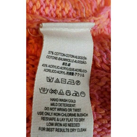 Free People Sweater Womens XS Open Stitch V-Neck Oversized Pullover Tunic Summer - Picture 7 of 8